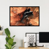 buitenaardse architectuur poster (Thuiskantoor)