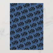 Buitenaardse band, geboortedag kaart (Achterkant)