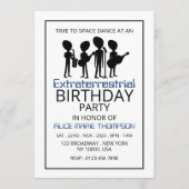 Buitenaardse band, geboortedag kaart (Voorkant)