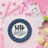 Buitenaardse band, geboortedag papieren bordje (Feest)