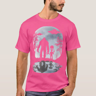 Buitenaardse Bigfoot Maan Sasquatch Ufo Buitenaard T-shirt