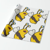 Buitenaardse Bij Cadeaupapier (Uitgerold)