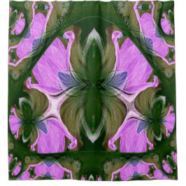 Buitenaardse bloemen....... douchegordijn