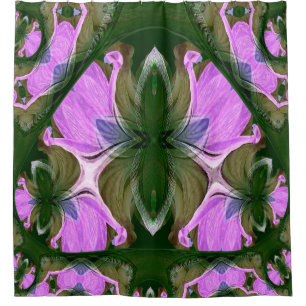 Buitenaardse bloemen....... douchegordijn