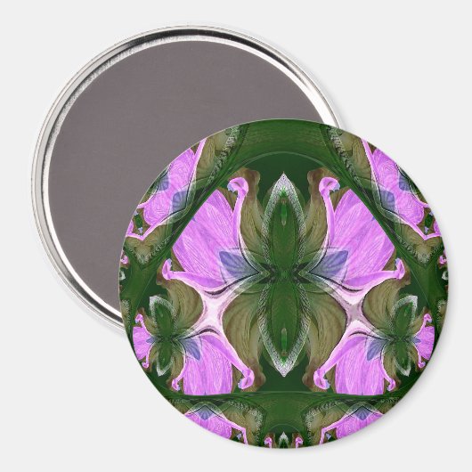 Buitenaardse bloemen....... magneet (Voorkant / Achterkant)