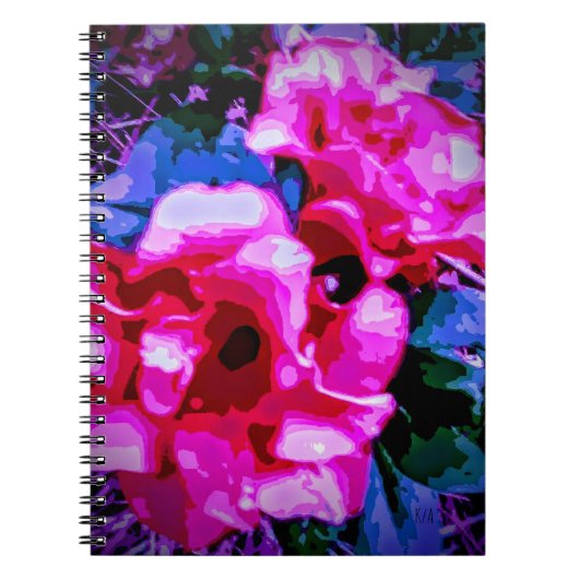 Buitenaardse bloementhema notitieboek (Voorkant)