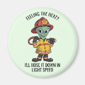 buitenaardse brandweerman magneet (Voorkant)