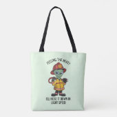 buitenaardse brandweerman tote bag (Achterkant)