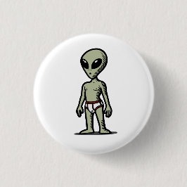 Buitenaardse Broek Ronde Button 3,2 Cm