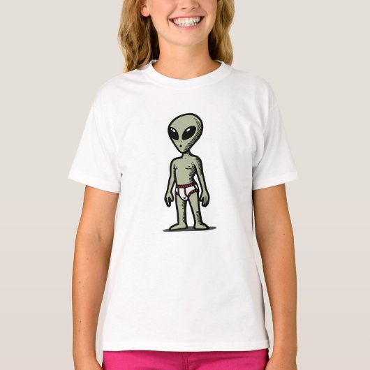 Buitenaardse Broek T-shirt (Voorkant)