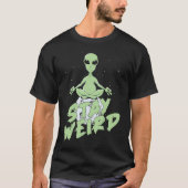 Buitenaardse buitenaardse Alien Saucer-ruimteschip T-shirt (Voorkant)