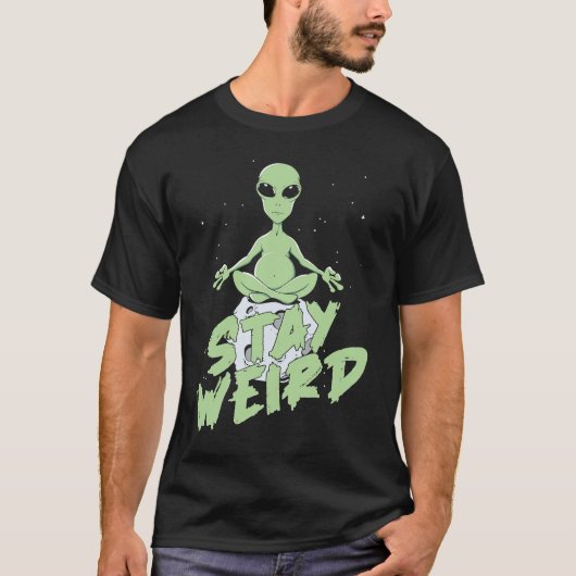 Buitenaardse buitenaardse Alien Saucer-ruimteschip T-shirt (Voorkant)
