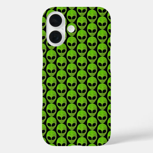 Buitenaardse buitenaardse buitenaardse kop groen Case-Mate iPhone case (Achterkant)