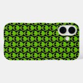 Buitenaardse buitenaardse buitenaardse kop groen Case-Mate iPhone case (Achterkant (horizontaal))