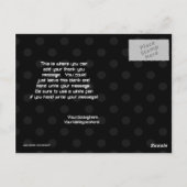 Buitenaardse buitenaardse jongen's dank je briefka briefkaart (Achterkant)