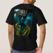 Buitenaardse camouflage: Halloween in menselijke D T-shirt (Achterkant)