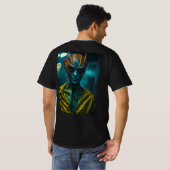 Buitenaardse camouflage: Halloween in menselijke D T-shirt (Achterkant volledig)