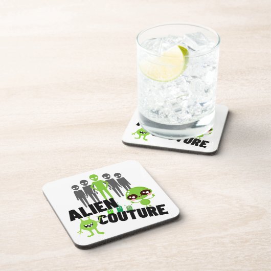 Buitenaardse couture.w bier onderzetter (Rechterzijde)