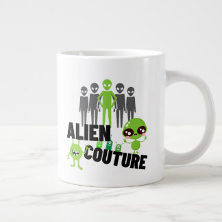 Buitenaardse couture.w grote koffiekop