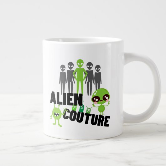 Buitenaardse couture.w grote koffiekop (Rechts)