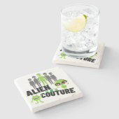 Buitenaardse couture.w stenen onderzetter (Zijkant)