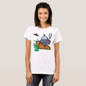 Buitenaardse Crash Landing Retro.w T-shirt (Voorkant volledig)