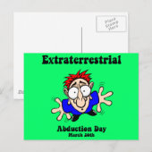 Buitenaardse dag van ontvoering briefkaart (Voorkant / Achterkant)