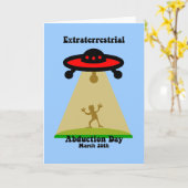 Buitenaardse dag van ontvoering kaart (Gele Bloem)
