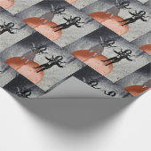 Buitenaardse dansviering cadeaupapier (Hoek)