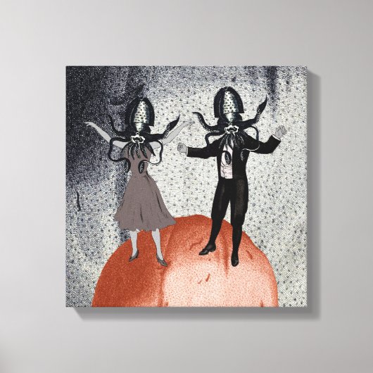 Buitenaardse dansviering canvas afdruk (Voorkant)