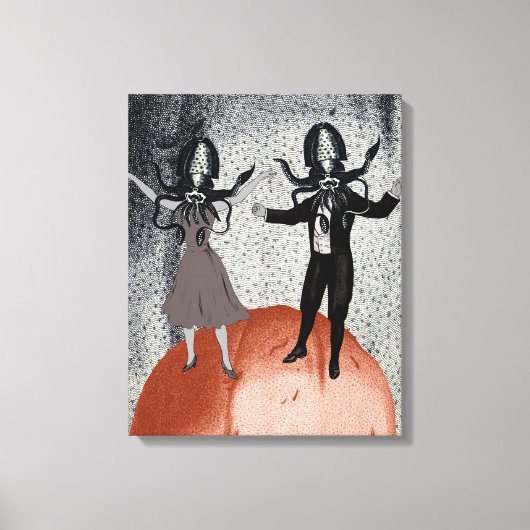 Buitenaardse dansviering canvas afdruk (Voorkant)