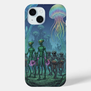 Buitenaardse diepzee-ontmoeting iPhone 15 case