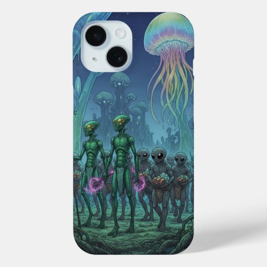 Buitenaardse diepzee-ontmoeting Case-Mate iPhone case (Achterkant)