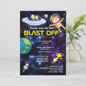 Buitenaardse dier astronauten ELK LEFTIJD ruimte s Kaart (Staand voorkant)