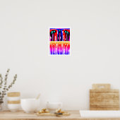 Buitenaardse dimensies decoratieve kunst poster (Keuken)