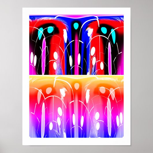 Buitenaardse dimensies decoratieve kunst poster (Voorkant)