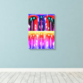 Buitenaardse dimensies kunst canvas afdruk (Insitu (Houten vloer))