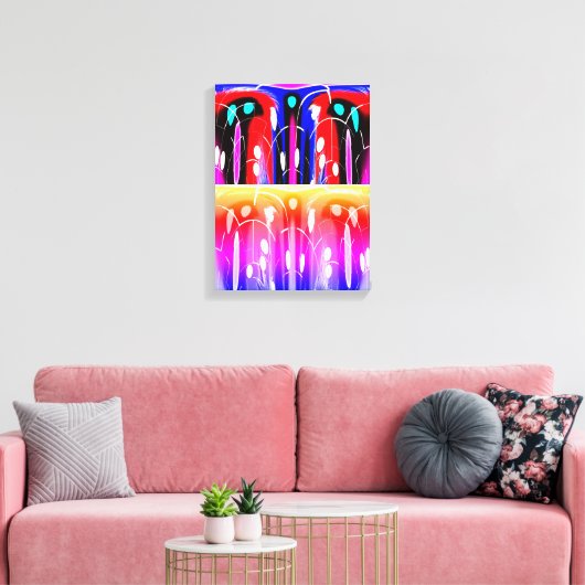 Buitenaardse dimensies kunst canvas afdruk (Insitu (Woonkamer))