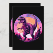  buitenaardse dinosaurus in de ruimte kaart (Voorkant / Achterkant)