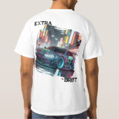 Buitenaardse Drift Auto T-shirt (Achterkant)