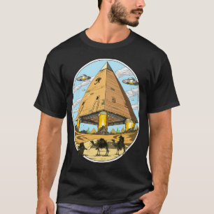 Buitenaardse Egyptische piramides T-shirt