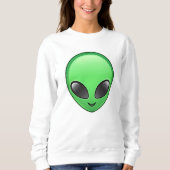 buitenaardse emoji womens - sweatshirt (Voorkant)