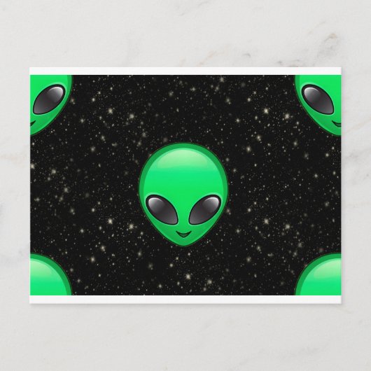 buitenaardse emotie briefkaart (Voorkant)