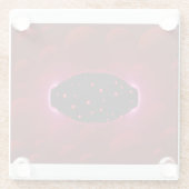 buitenaardse energiebron met achtergrondbollen glazen onderzetter (Achterkant)