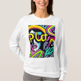 buitenaardse engel vrouw sicodelico t-shirt