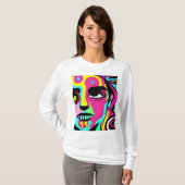 buitenaardse engel vrouw sicodelico t-shirt (Voorkant volledig)