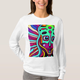 buitenaardse engel vrouw sicodelico t-shirt