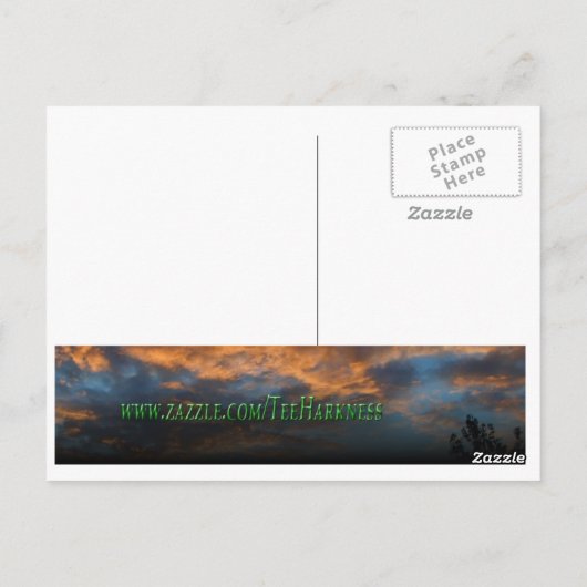 buitenaardse fiets briefkaart (Achterkant)