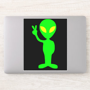 BUITENAARDSE FUNNY KLEINE GROENE MAN AUTO DECAL ST STICKER