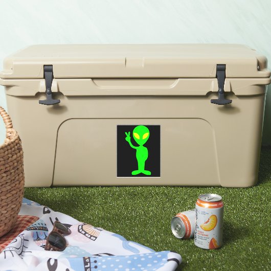 BUITENAARDSE FUNNY KLEINE GROENE MAN AUTO DECAL ST STICKER (Koeler)